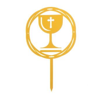 Picture of HOLY COMMUNION CHALICE CAKE TOPPER
